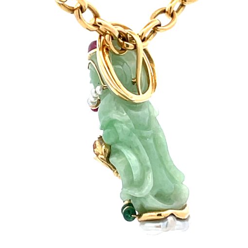 Jadeite Buddha Pendant - Image 5