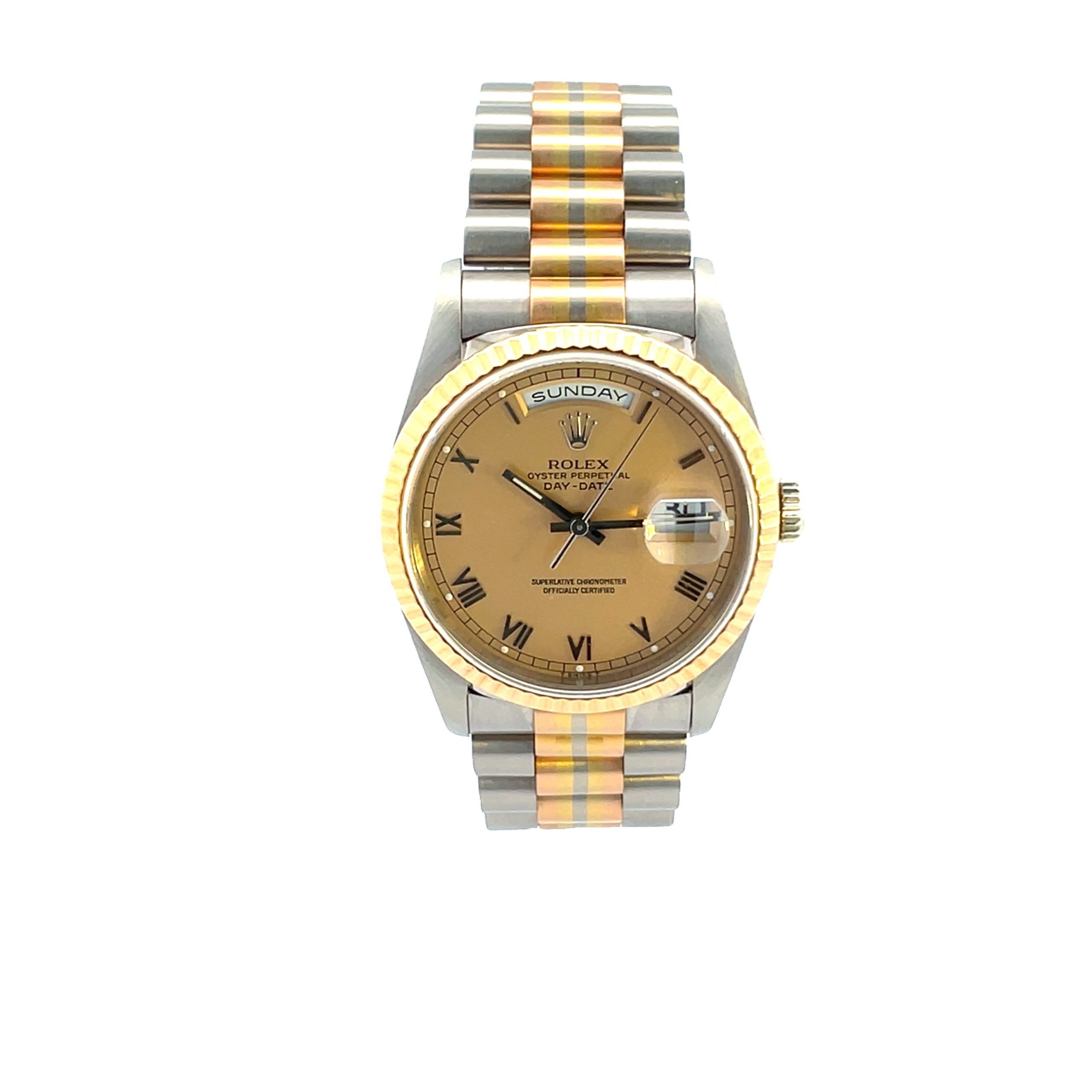 18K Tri-Color Rolex Day-Date Automatic - Image 6
