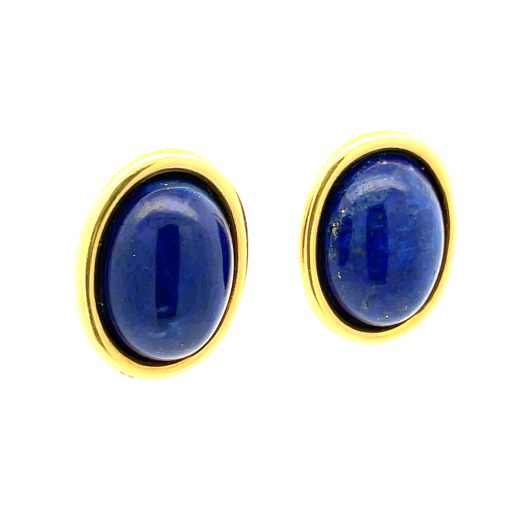 Classic Blue Lapis Clip-On Earrings - Image 3