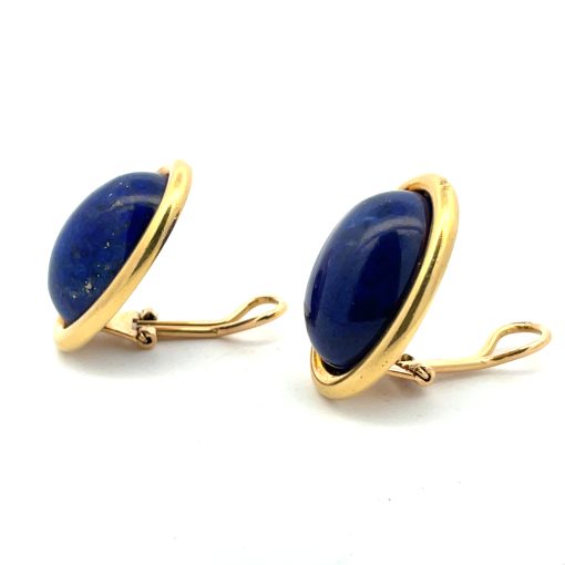 Classic Blue Lapis Clip-On Earrings - Image 4