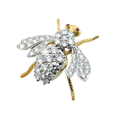 Estate Diamond Bee Pin