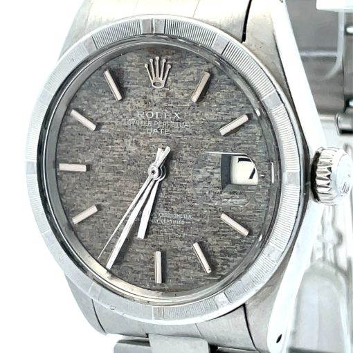 Stainless Steel Vintage Rolex Date Wristwatch - Image 7