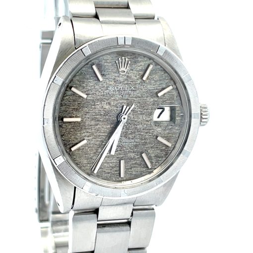Stainless Steel Vintage Rolex Date Wristwatch - Image 8