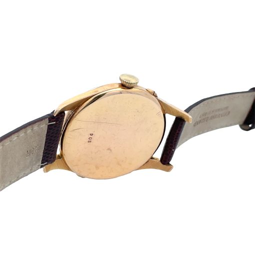 18K Pink Record Datofix Triple Date Calendar, Circa 1950 - Image 5