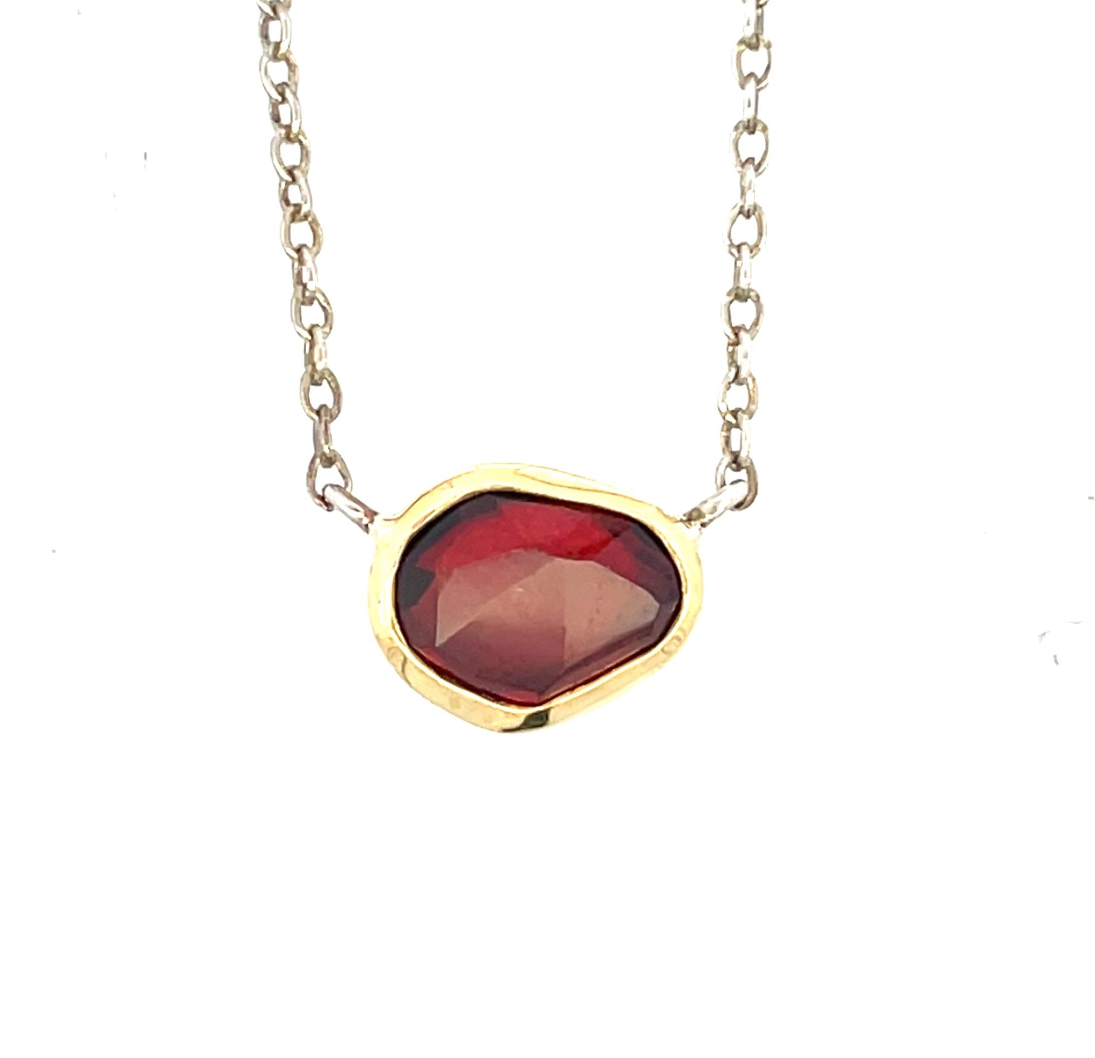 Margoni Studio: Rose-Cut Garnet Necklace