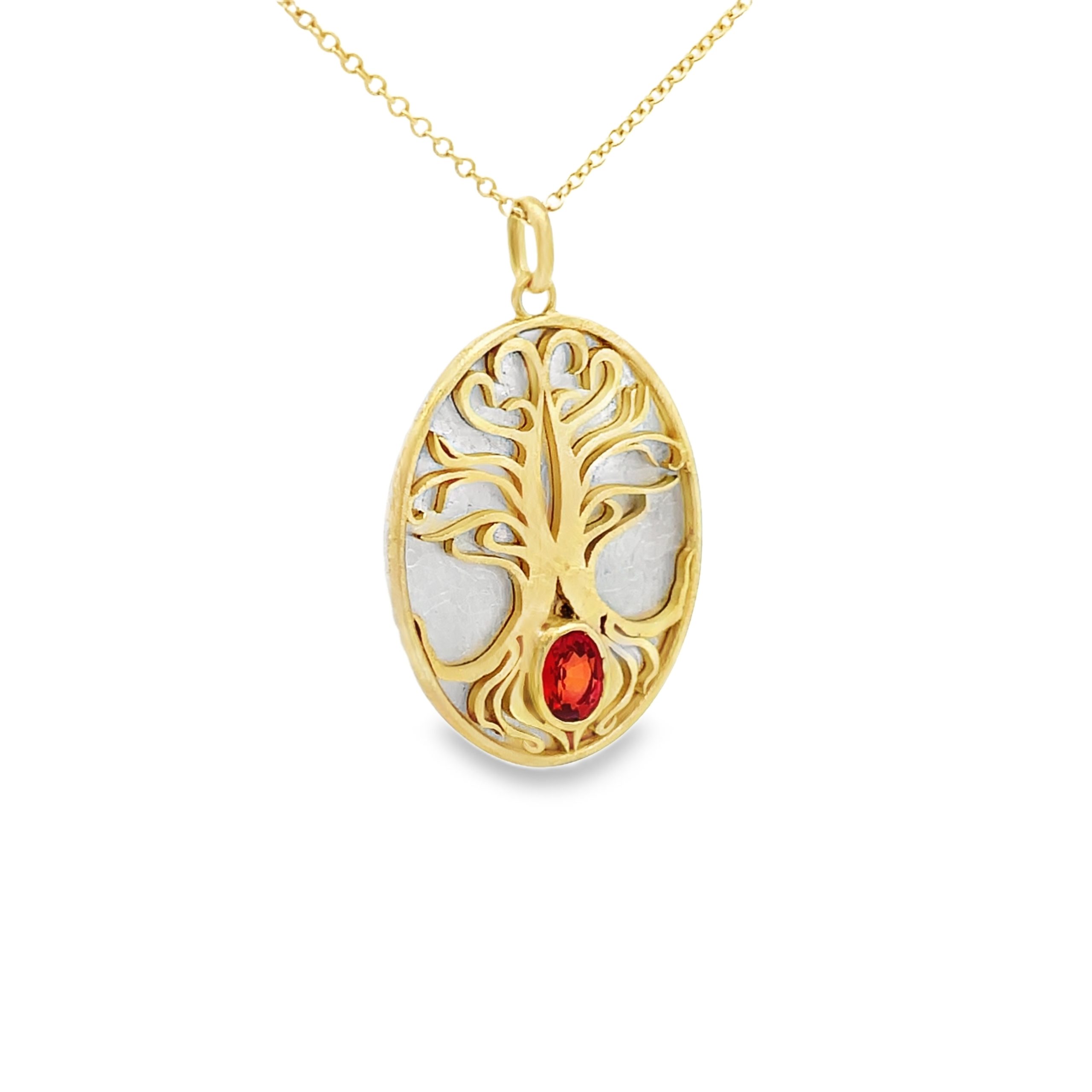Alishan: 'Tree of Life" Sapphire Necklace - Image 2