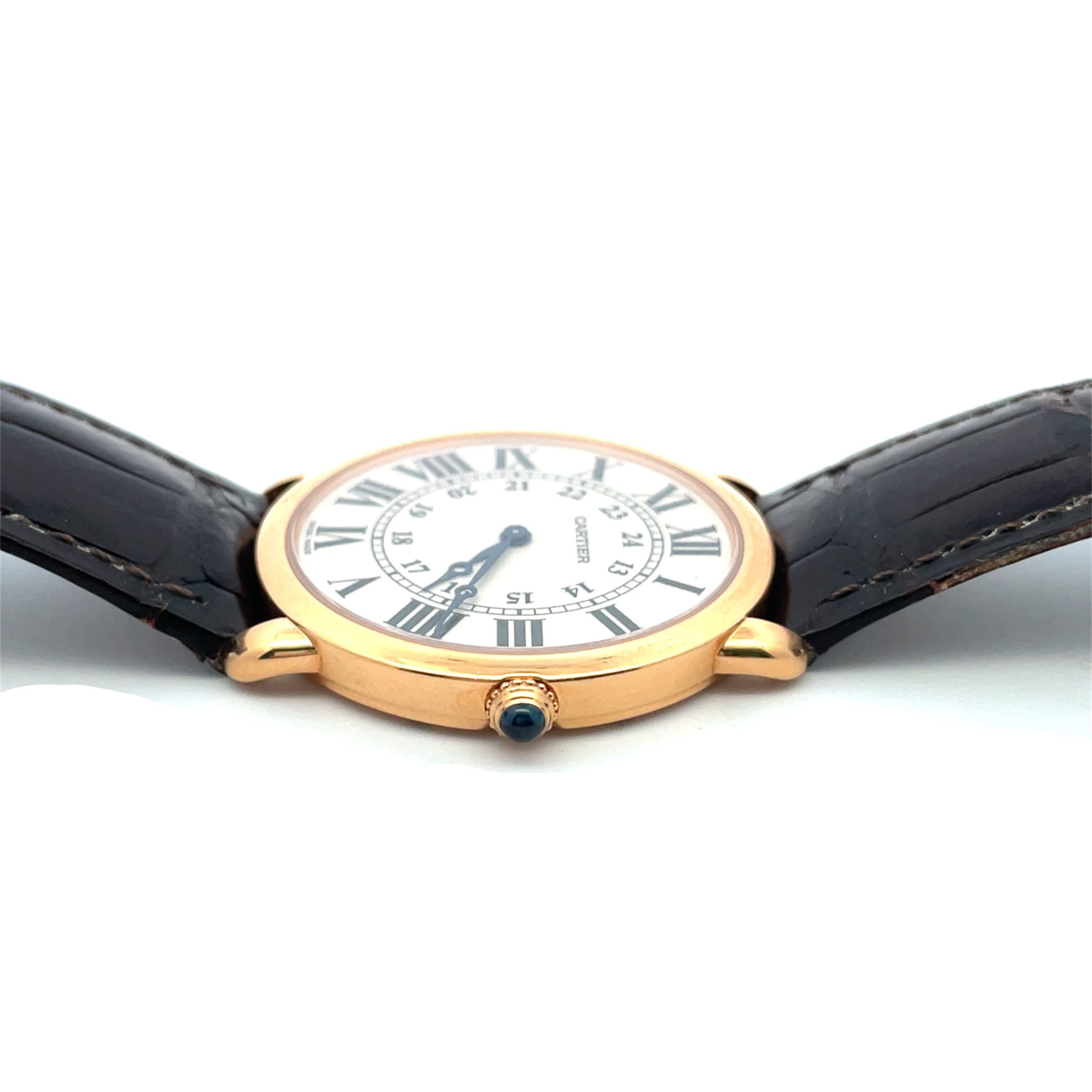18K Rose Gold Cartier Ronde-Louis Wristwatch - Image 6