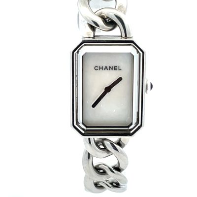 Steel Chanel Chain Wristwatch