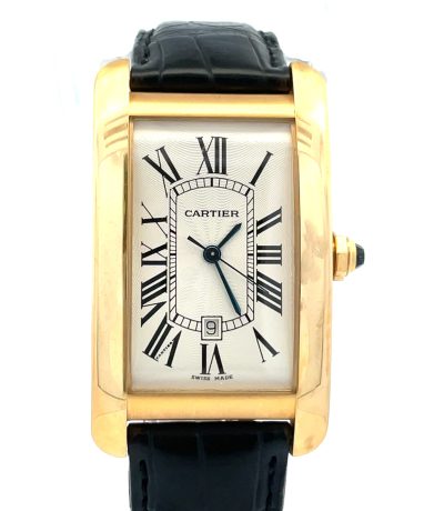 18K Cartier XL Tank Americaine Automatic Date